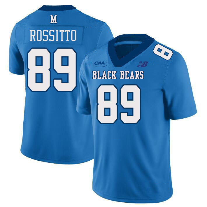 Men #89 Gianni Rossitto Maine Black Bears College Football Jerseys Stitched Sale-Light Blue